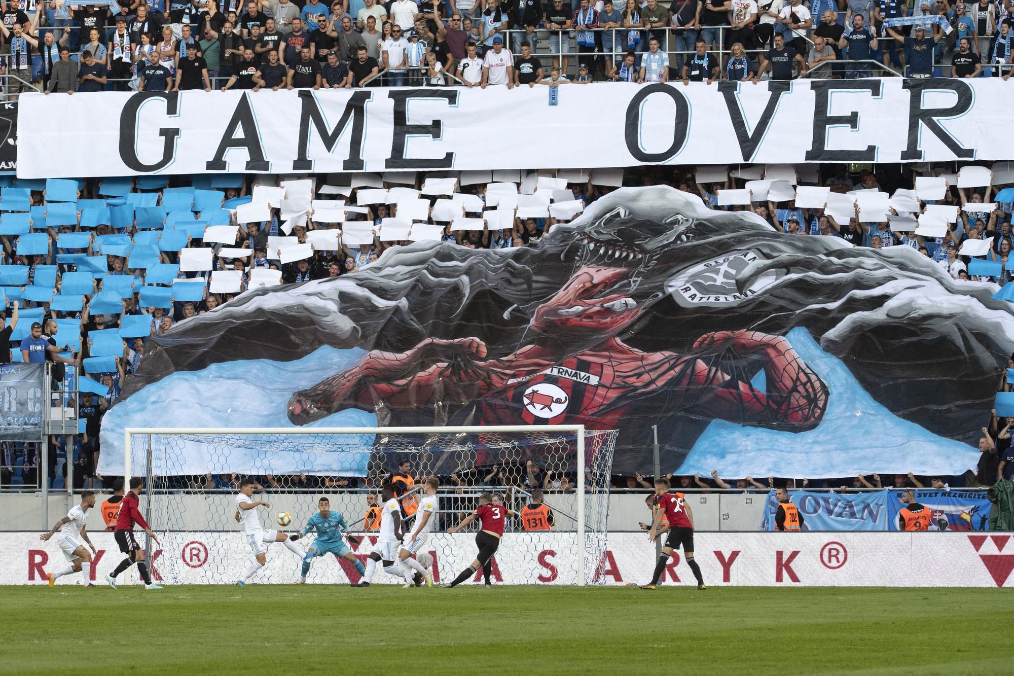 Snímka z dohrávky 8. kola Fortuna ligy ŠK Slovan Bratislava - FC Spartak Trnava