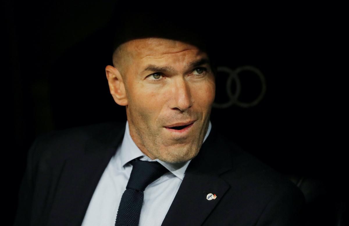 Tréner Realu Madrid Zinedine Zidane.