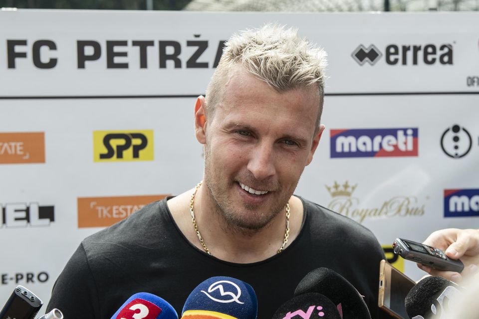 Bývalý slovenský futbalový reprezentant Ján Ďurica počas rozhovoru.