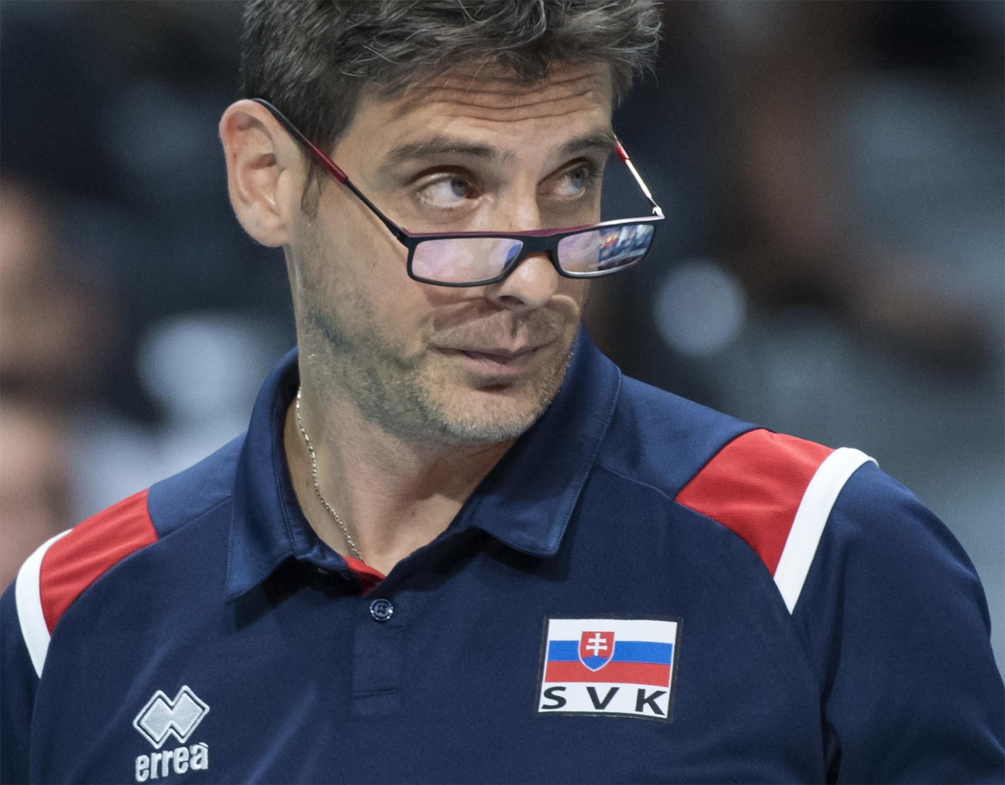 Tréner slovenských volejbalistov Andrej Kravárik.
