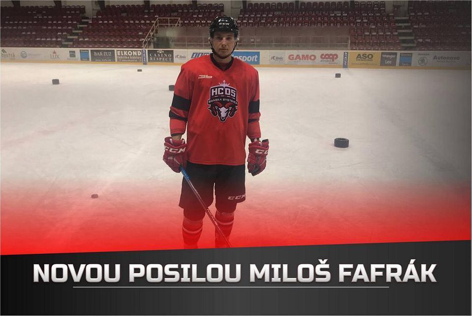 Slovenský hokejový útočník Miloš Fafrák.