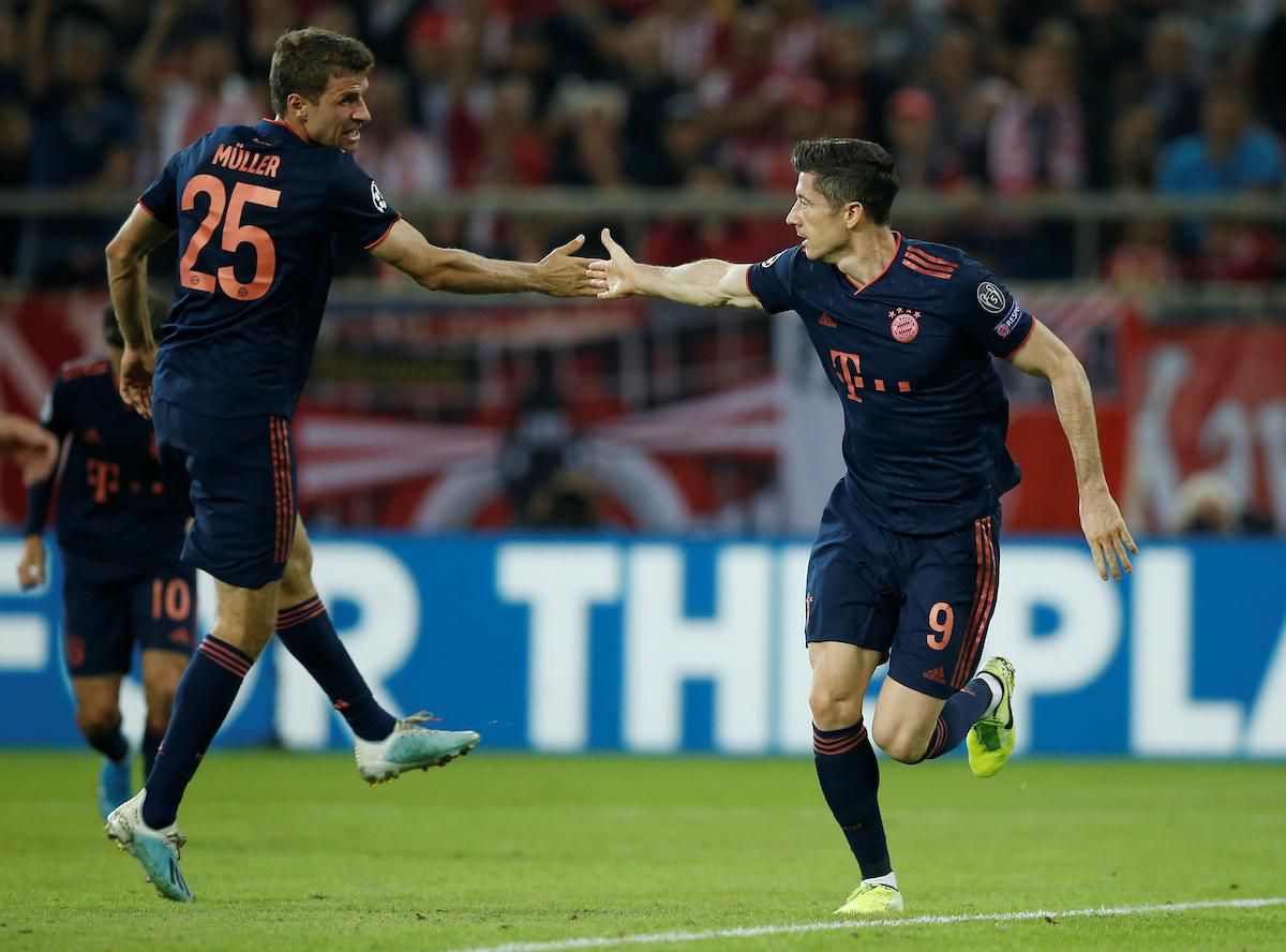 Thomas Muller a Robert Lewandowski.