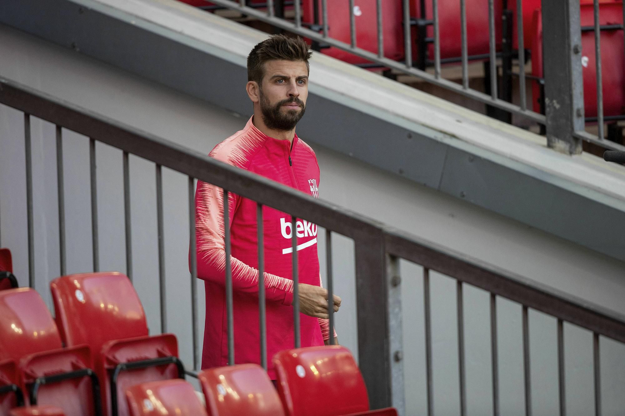 Obranca FC Barcelona Gerard Piqué.