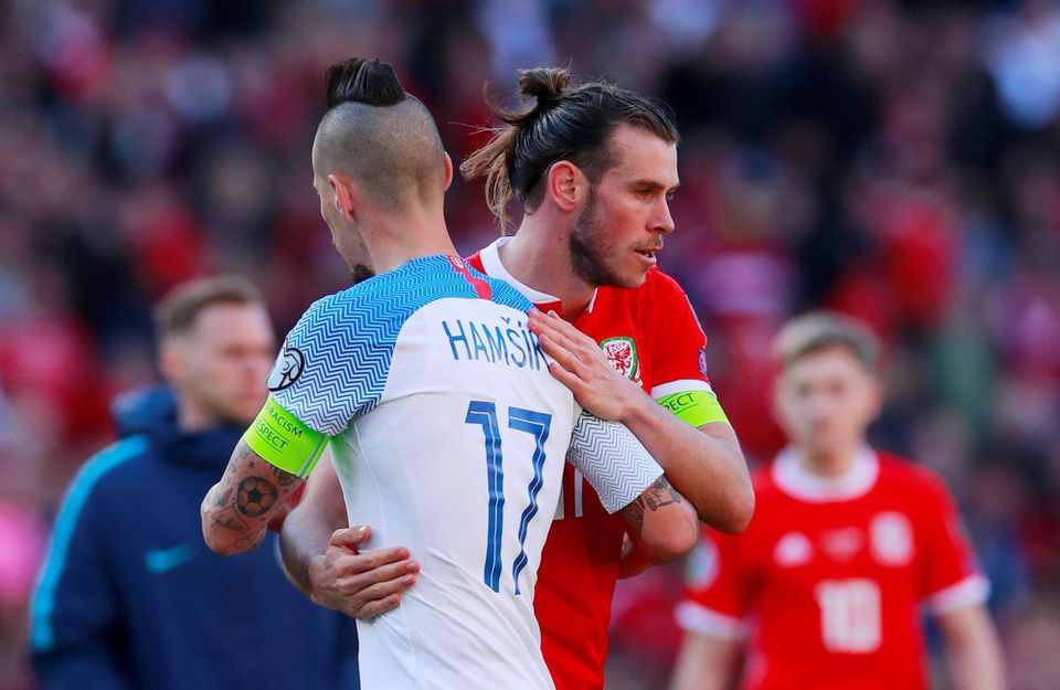 Marek Hamšík a Gareth Bale, Wales, Slovensko