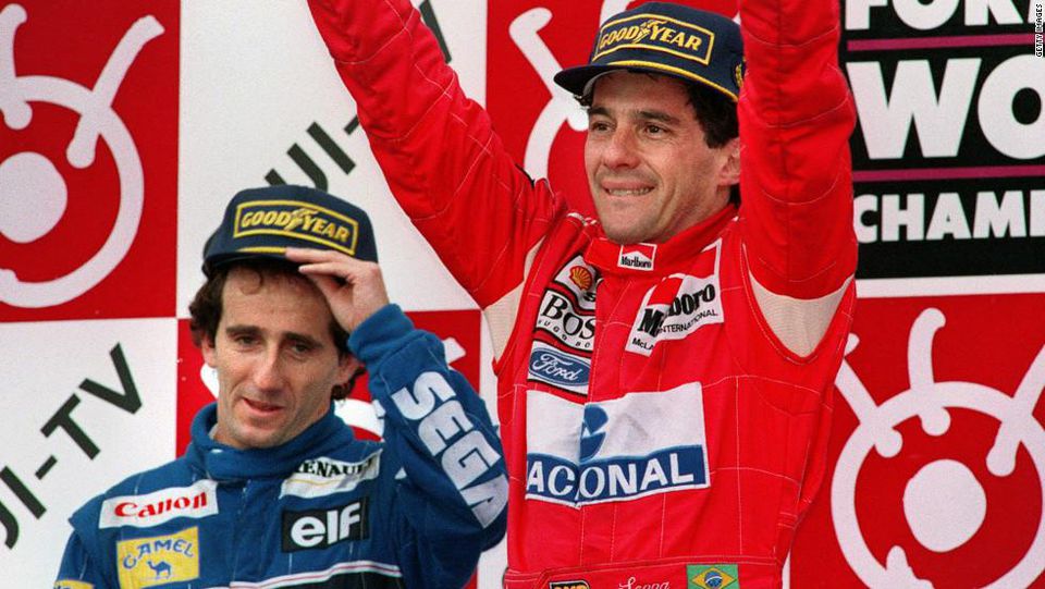 Alain Prost a Ayrton Senna