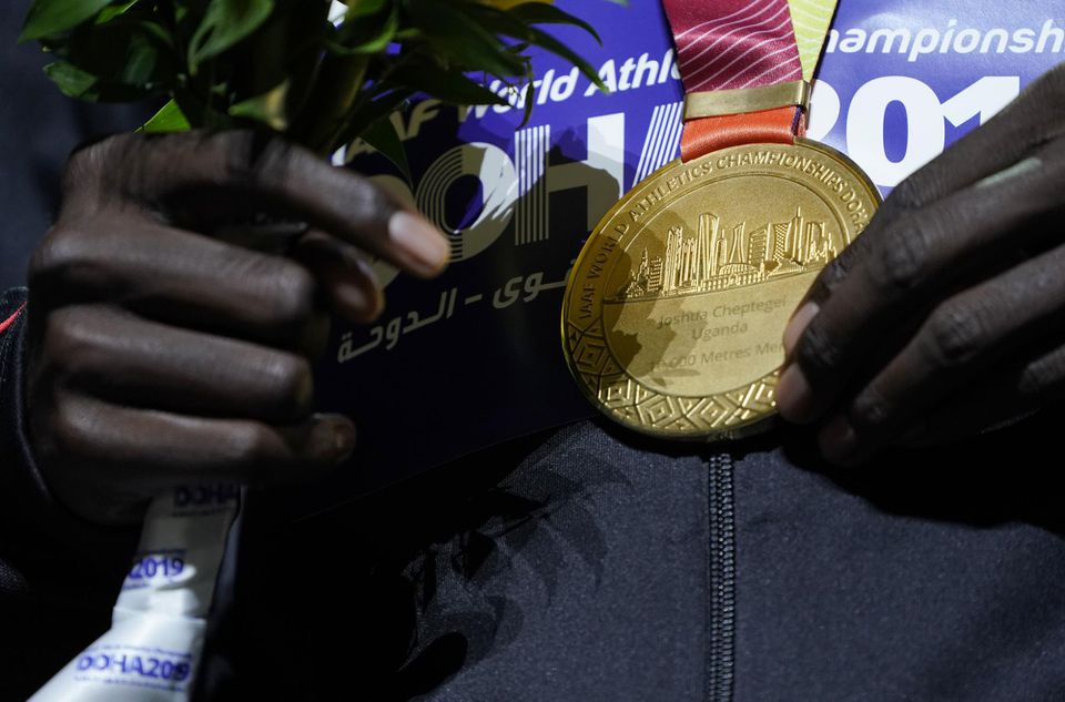 Zlatá medaila z atletických majstrovstiev sveta.