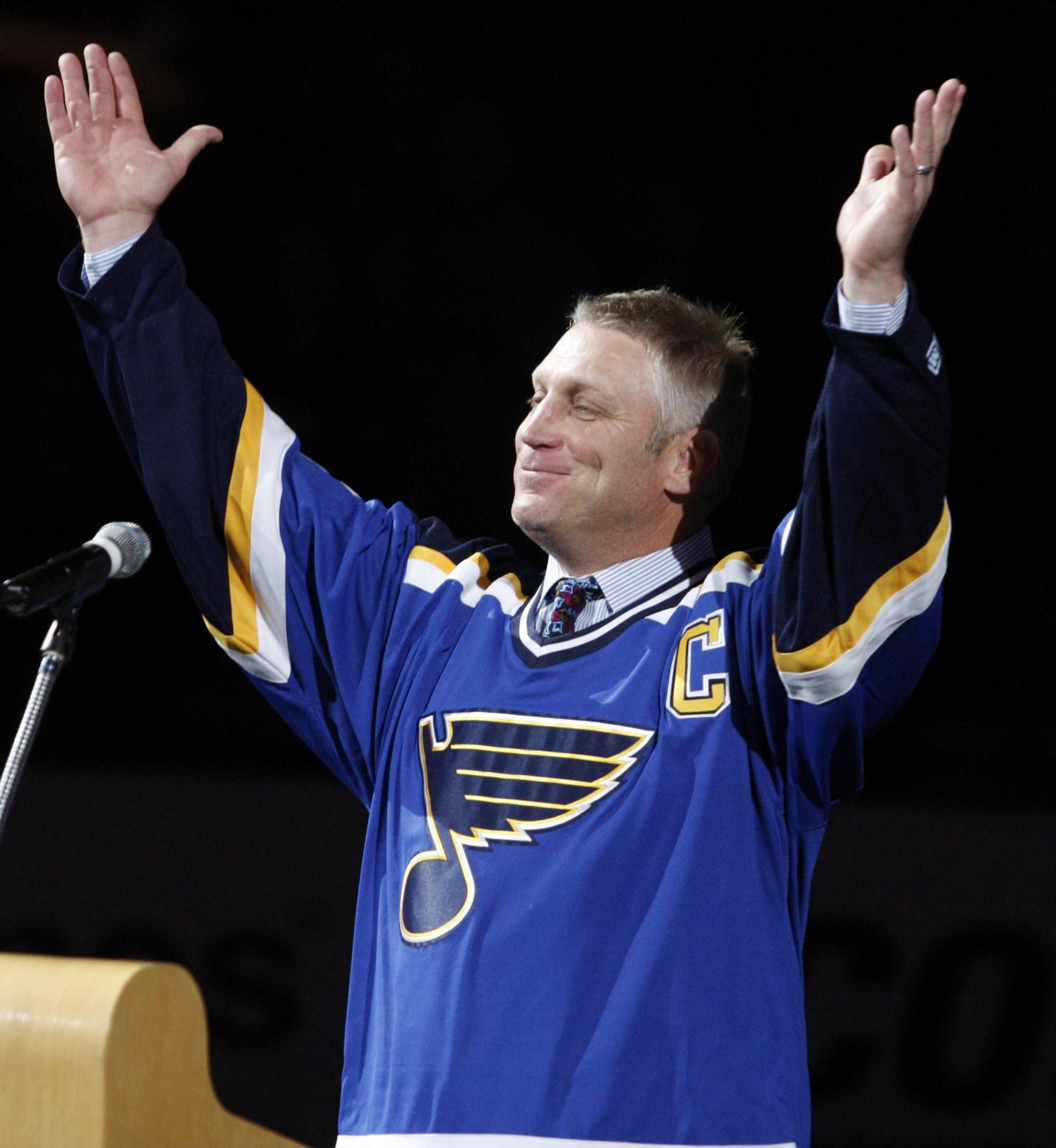 Brett Hull v drese St. Louis Blues.