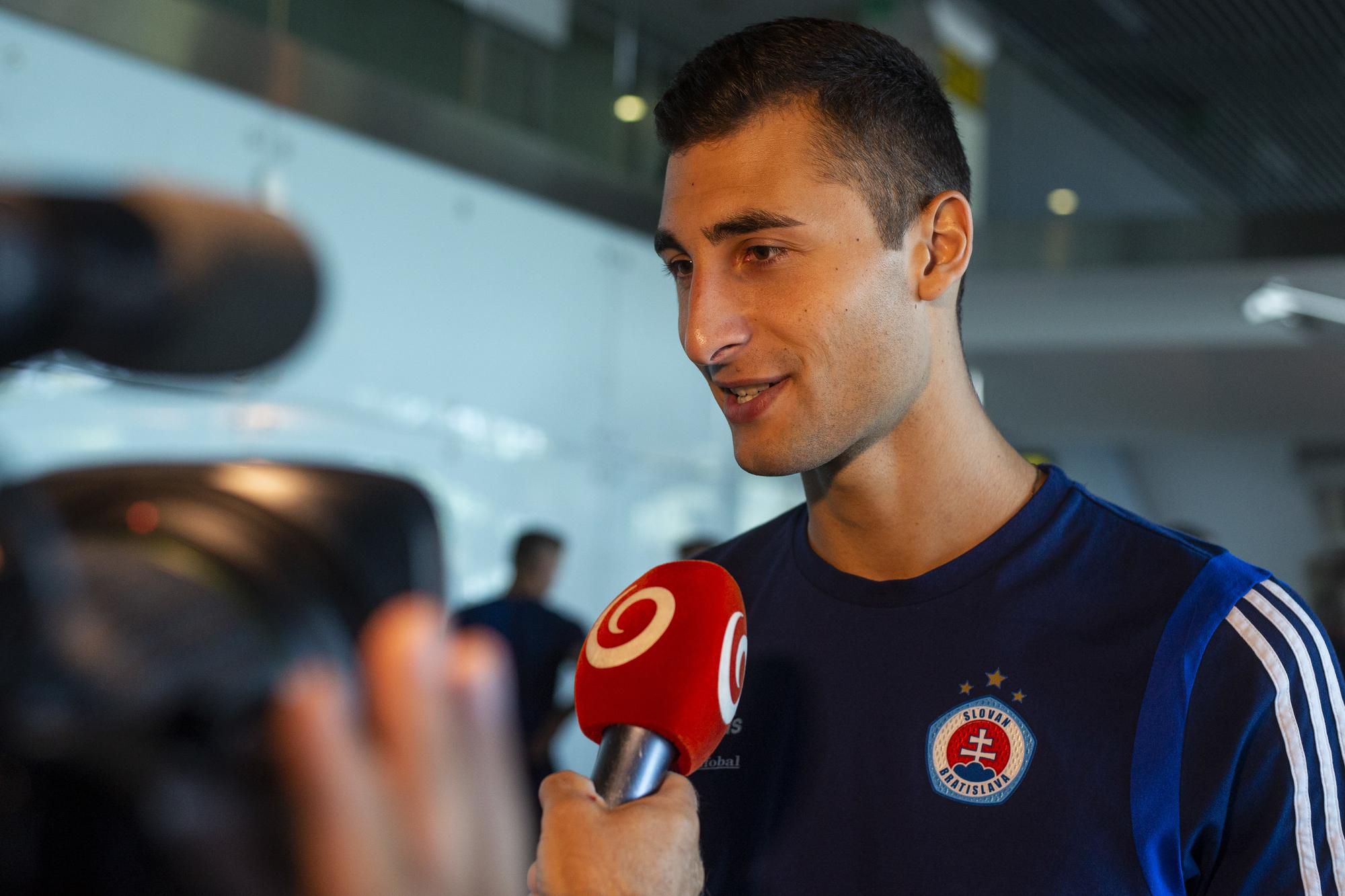 Brankár ŠK Slovan Bratislava Dominik Greif.