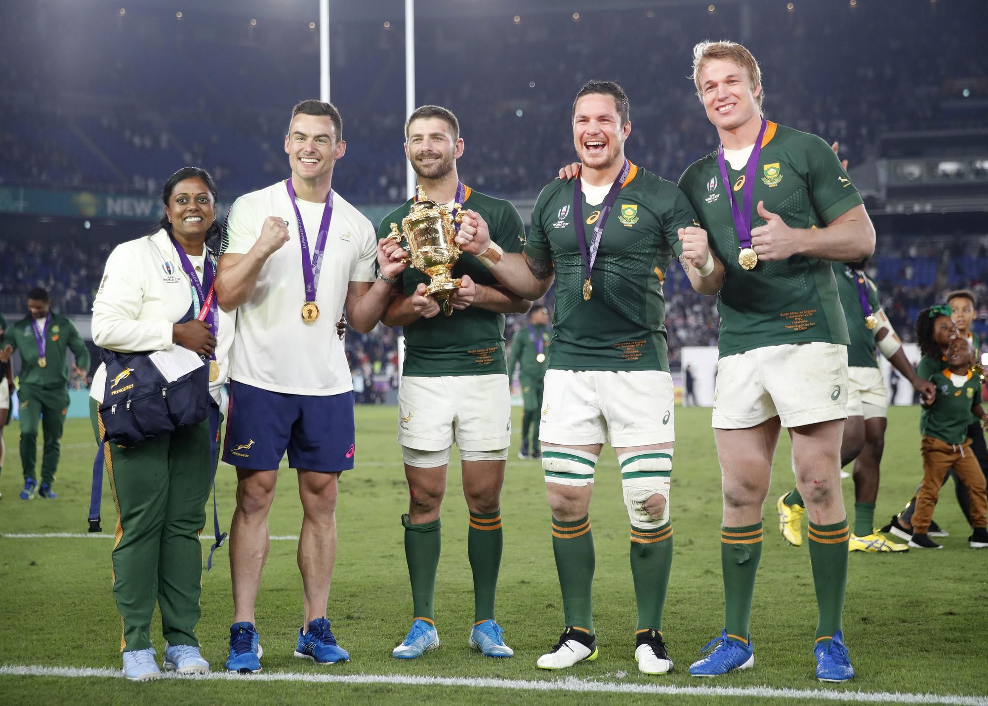 Ragbisti Juhoafrickej republiky oslavujú triumf na MS