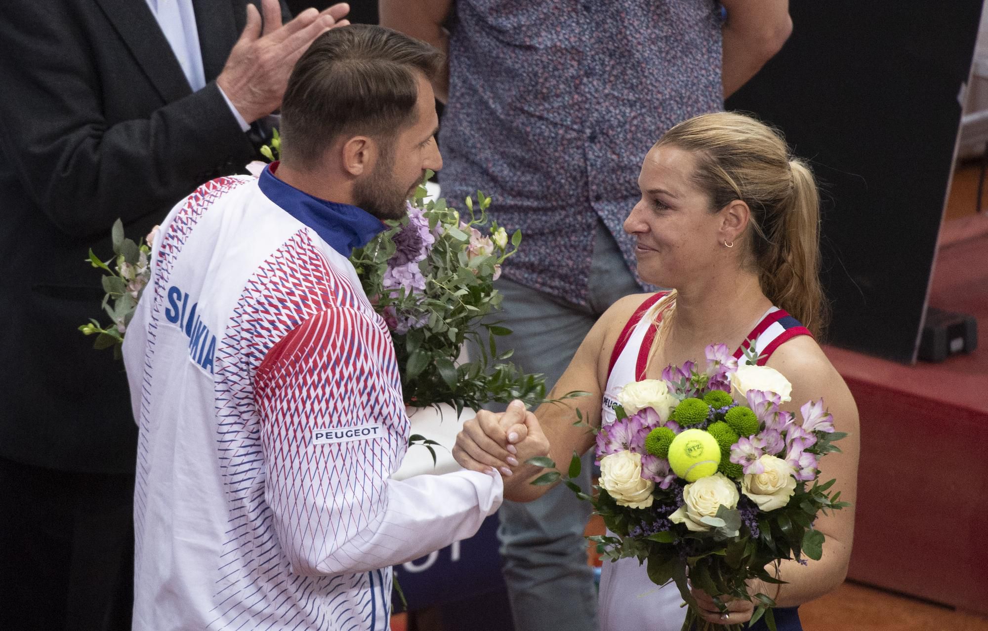 Dominika Cibulková a jej tréner Matej Lipták