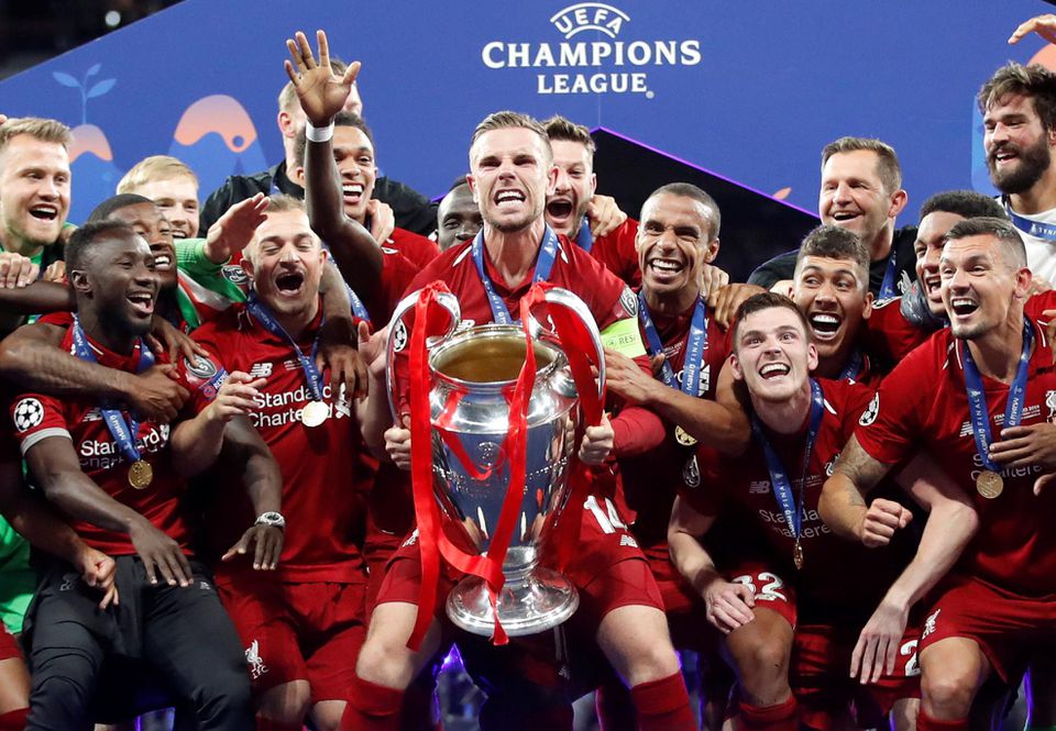 Liverpool oslavuje trofej Ligy majstrov