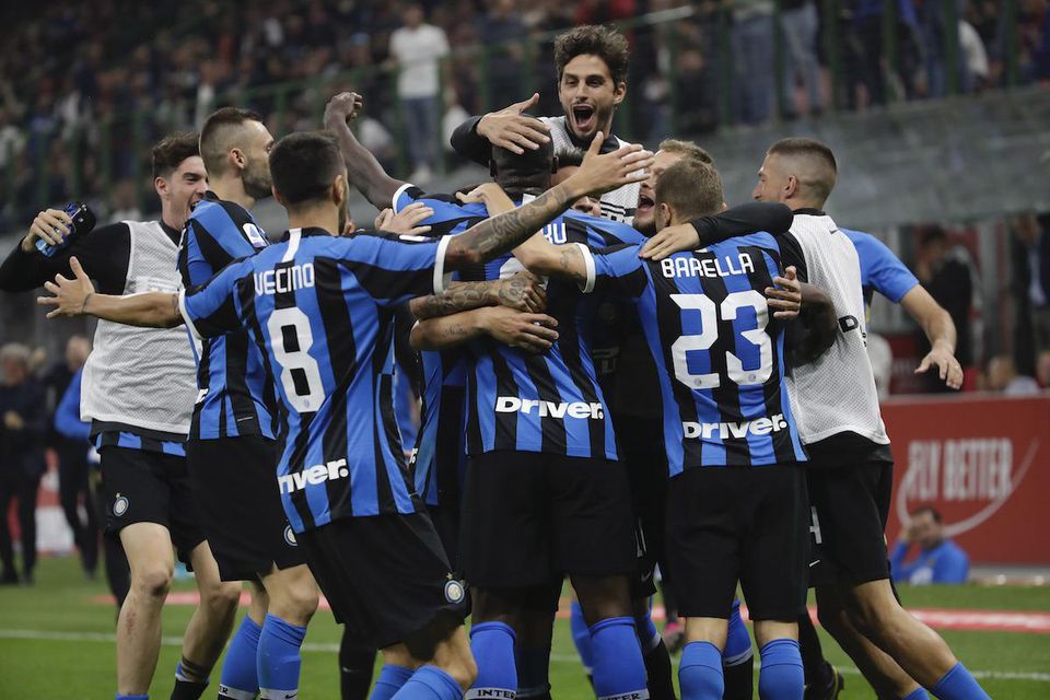 Radosť hráčov Interu Miláno.
