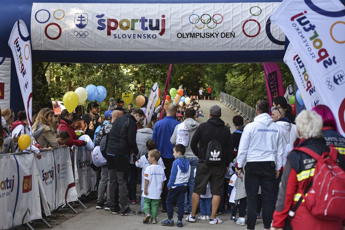 Snímka z projektu Športuj Slovensko, ktorý organizuje Slovenský olympijský a športový výbor.