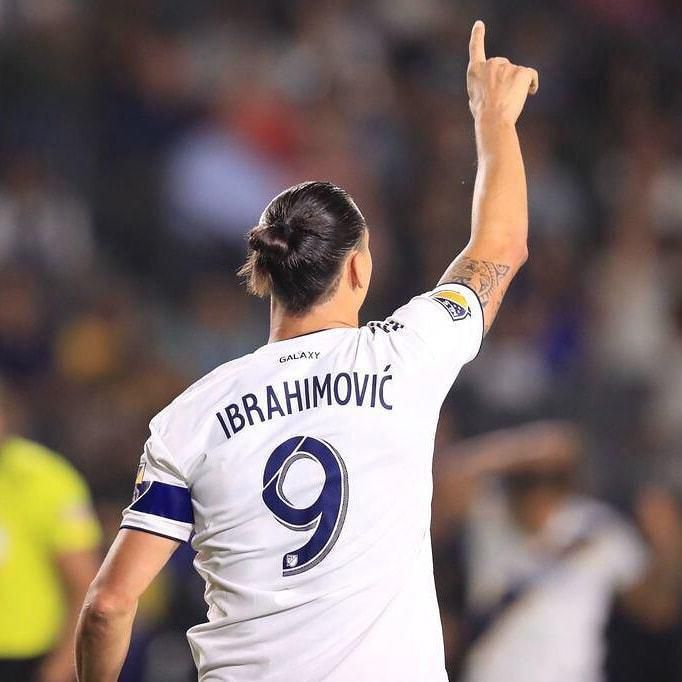 Zlatan Ibrahimovič v drese Los Angeles Galaxy.