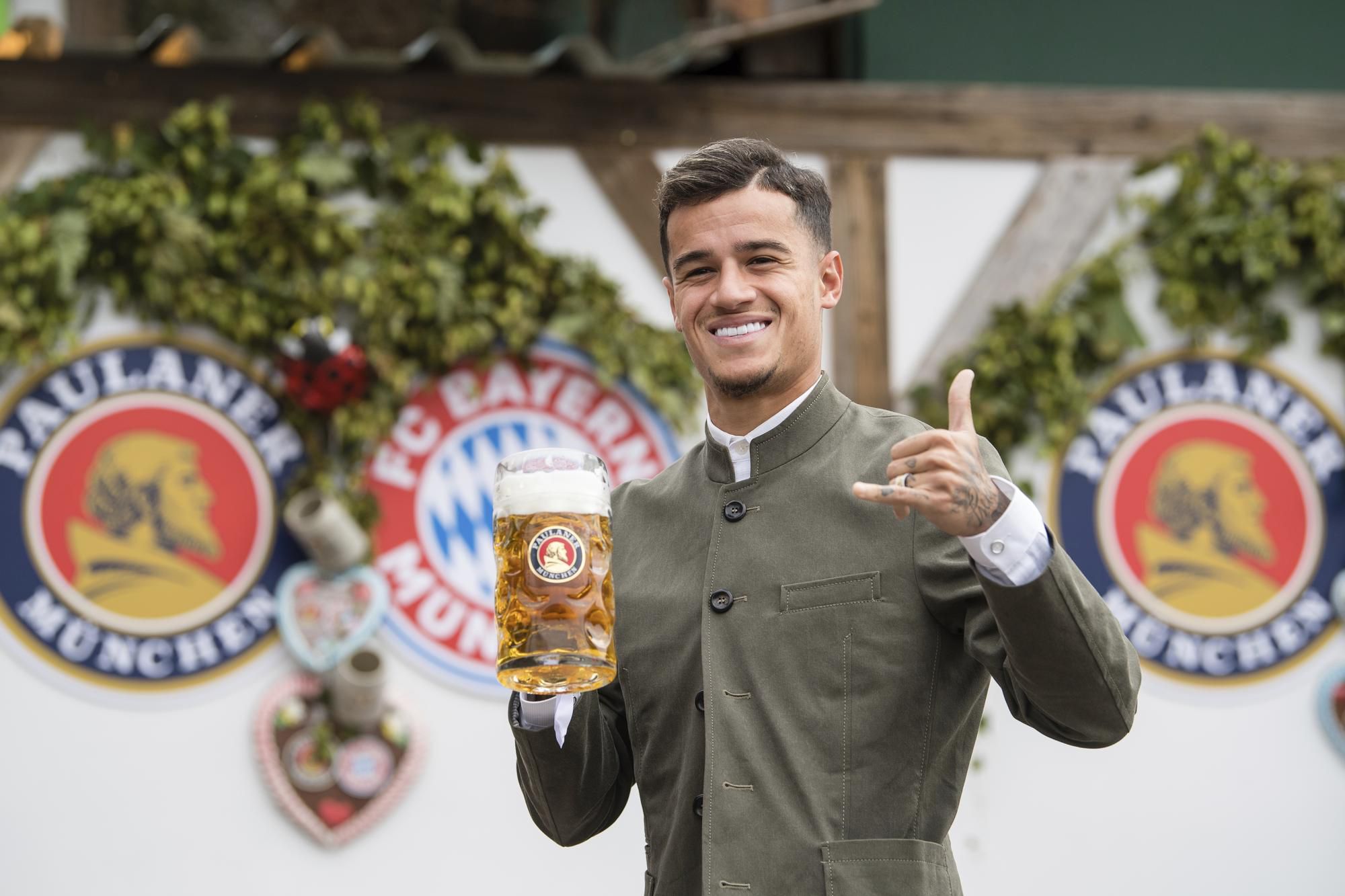 Philippe Coutinho na Oktoberfeste.