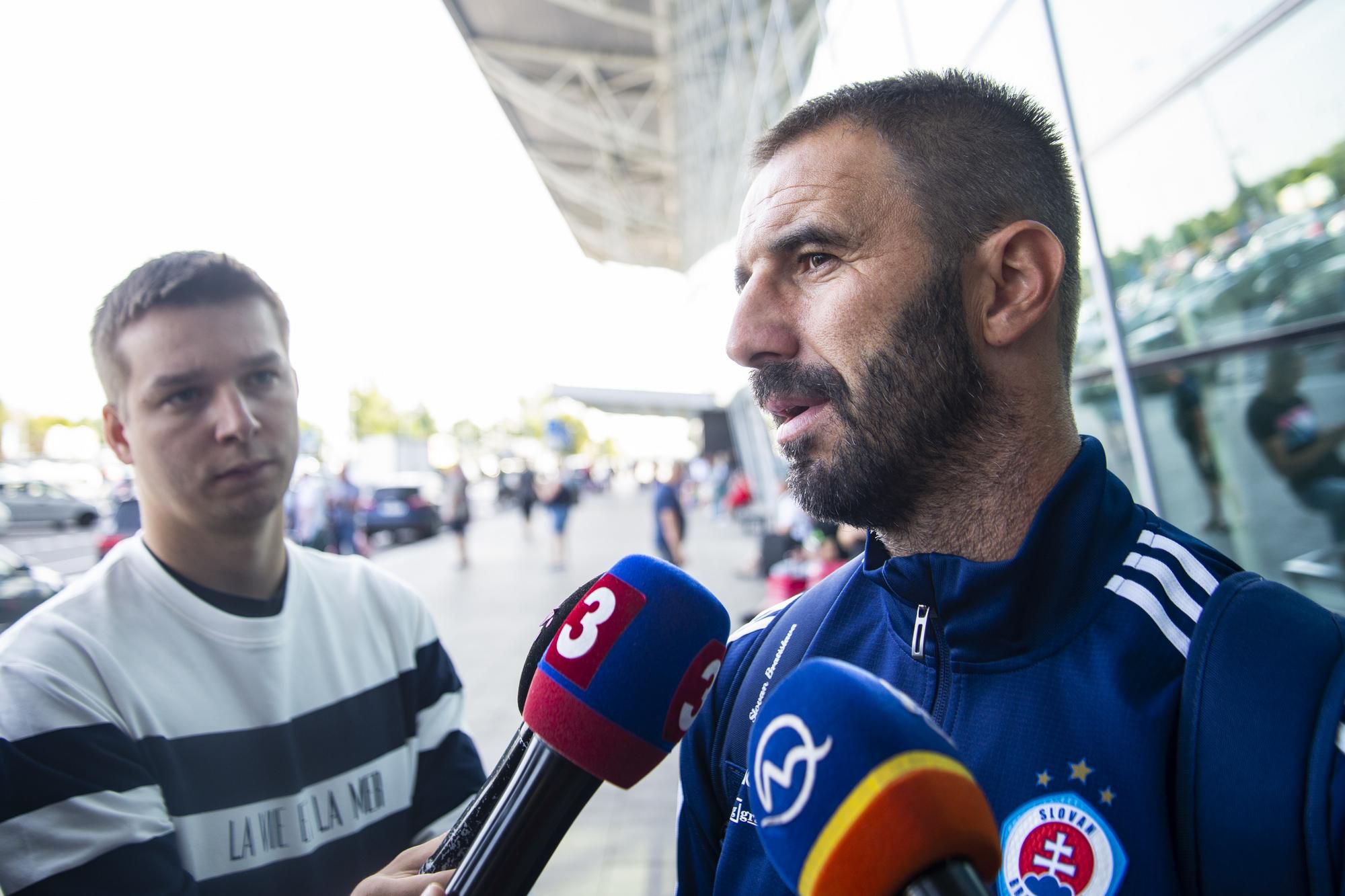 Tréner ŠK Slovan Bratislava Martin Ševela.