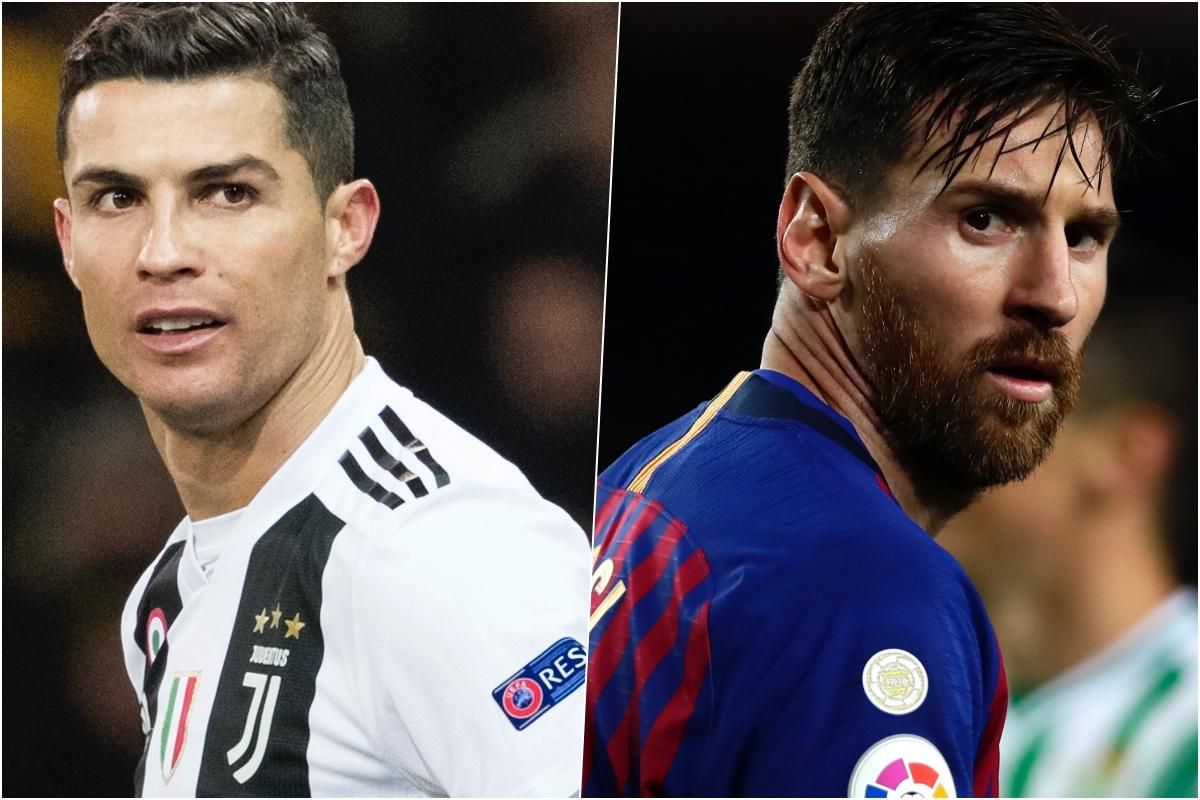 Cristiano Ronaldo a Lionel Messi.