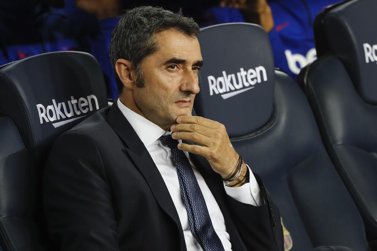 Tréner Barcelony Ernesto Valverde.