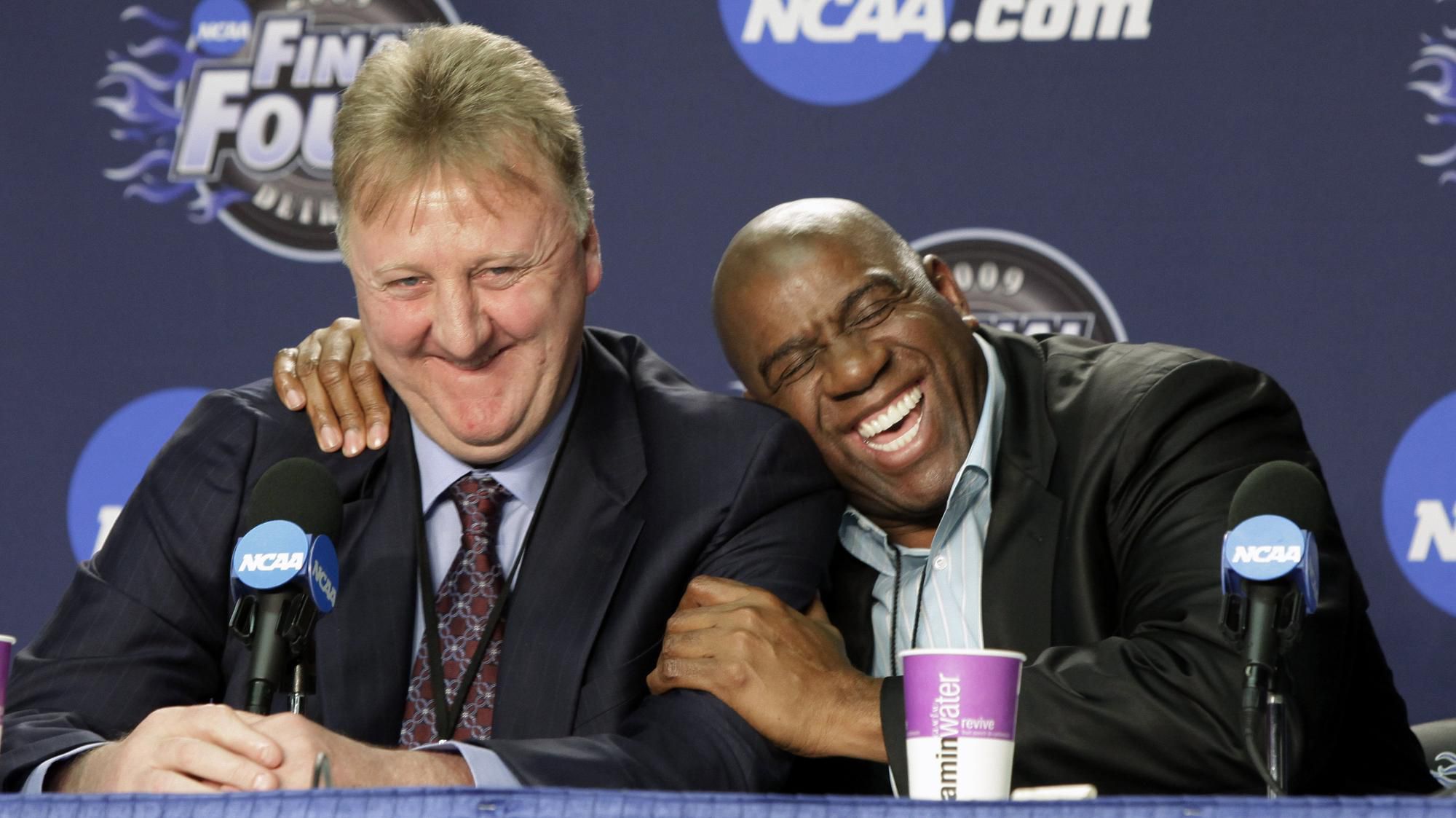 Larry Bird a Magic Johnson.