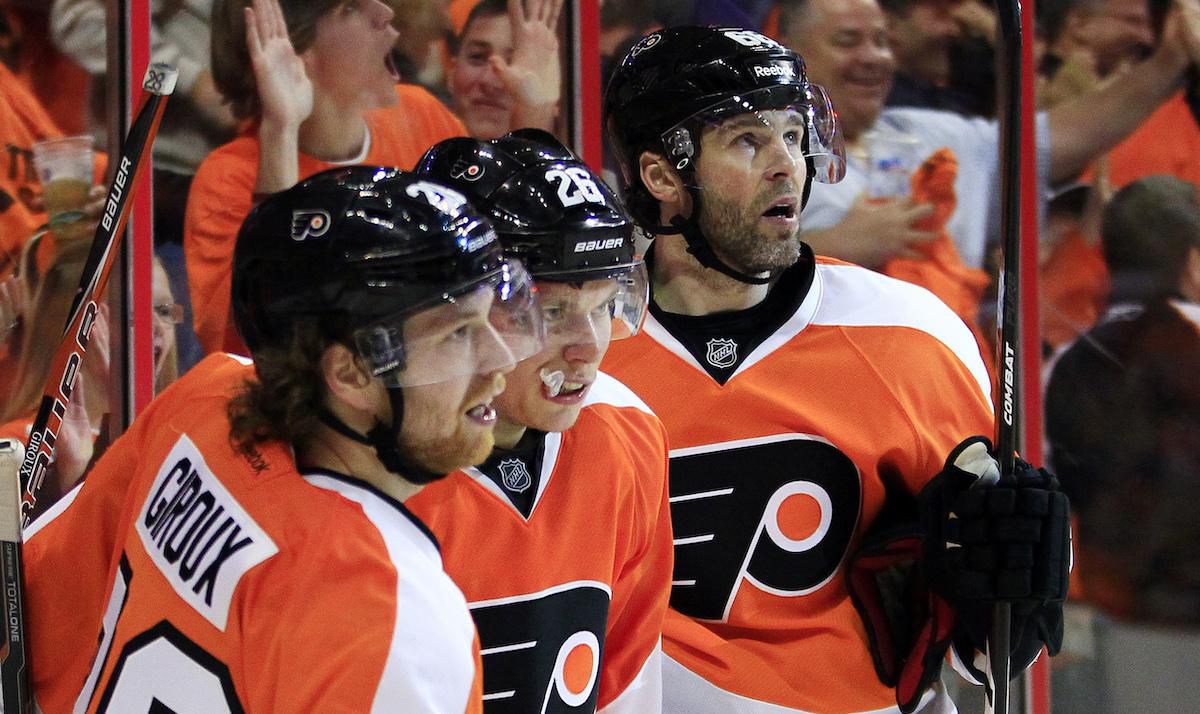 Giroux prežil po boku Jaromíra Jágra svoju druhú najproduktívnejšiu sezónu v NHL.