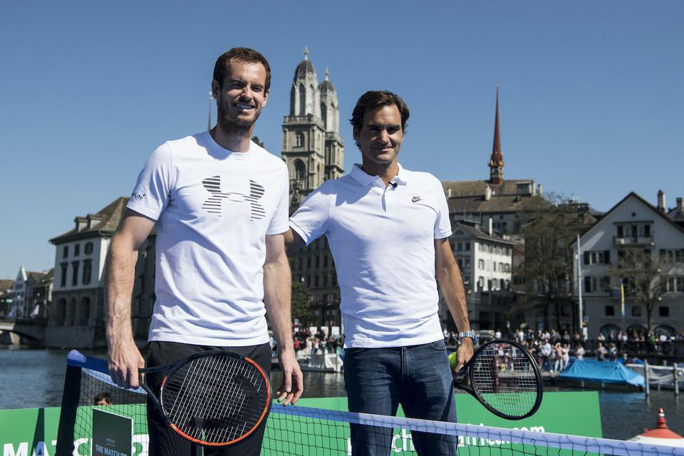 Andy Murray a Roger Federer.