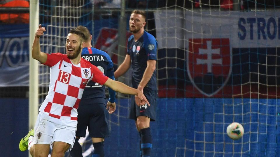 Chorvát Nikola Vlašič sa teší po strelení vyrovnávajúceho gólu na 1:1