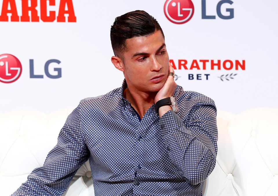 Cristiano Ronaldo počas rozhovoru na odovdávaní ceny Marca Leyenda.