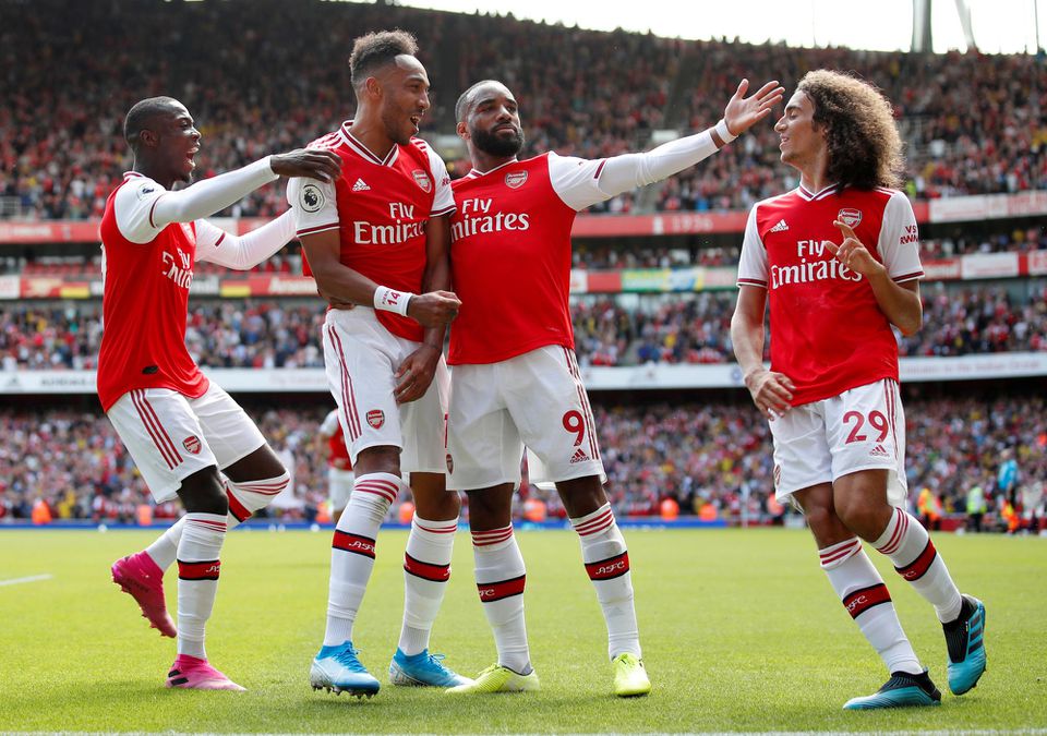 Radosť hráčov Arsenalu