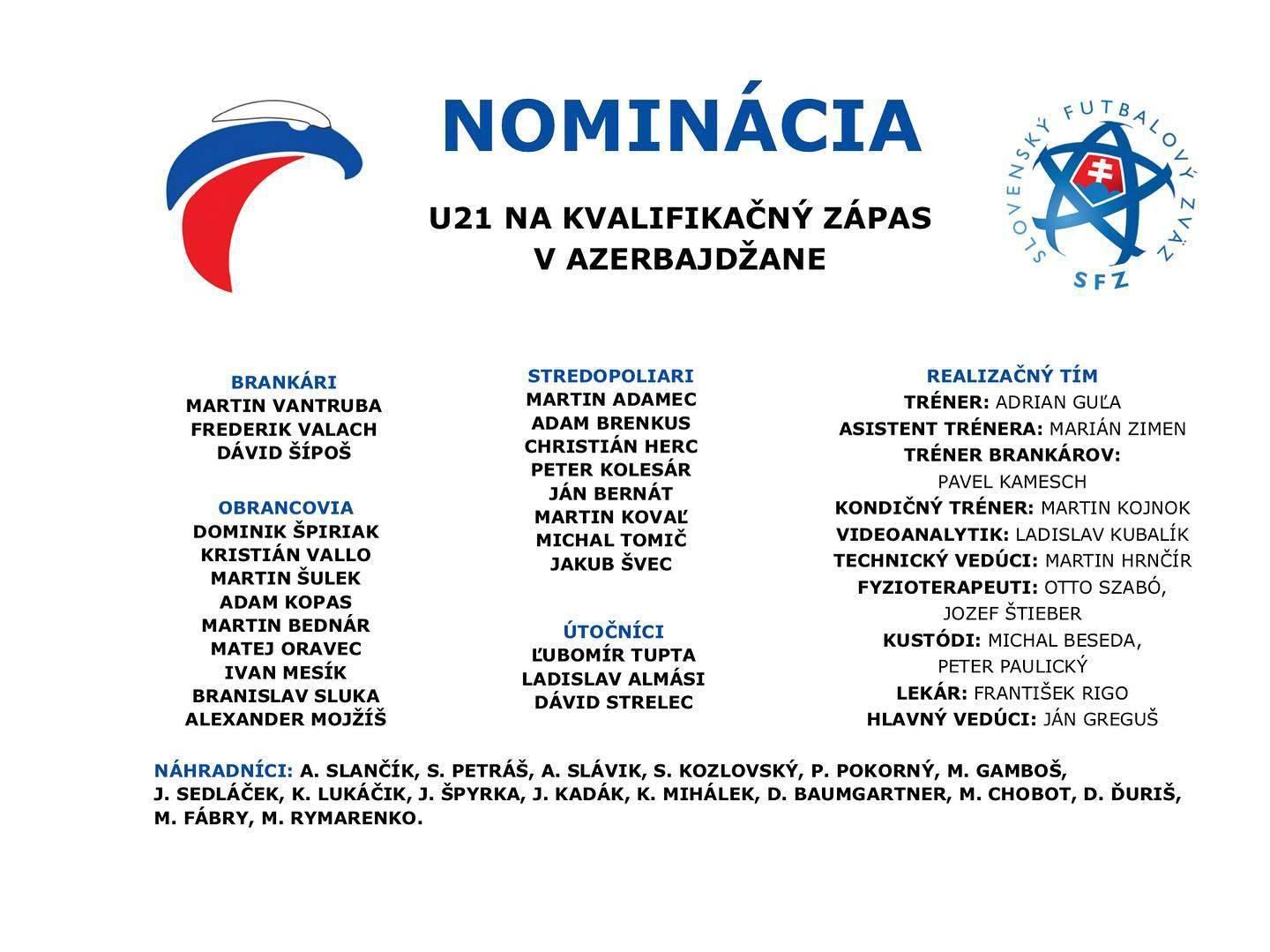 Nominácia SR21.