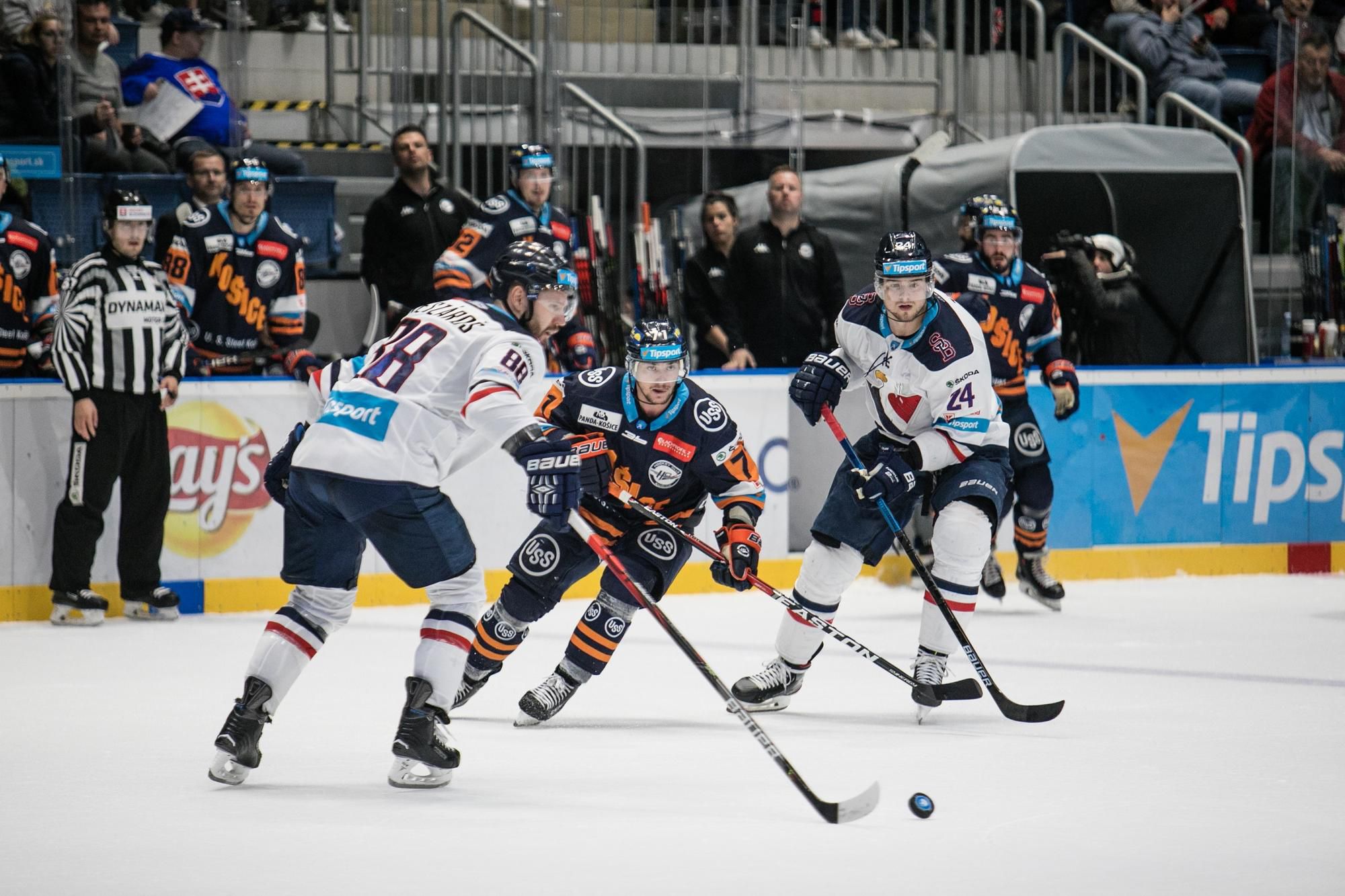 Andrej Meszároš z HC Slovan Bratislava, Juraj Majdan z HC Košice a Tomáš Zigo z HC Slovan Bratislava