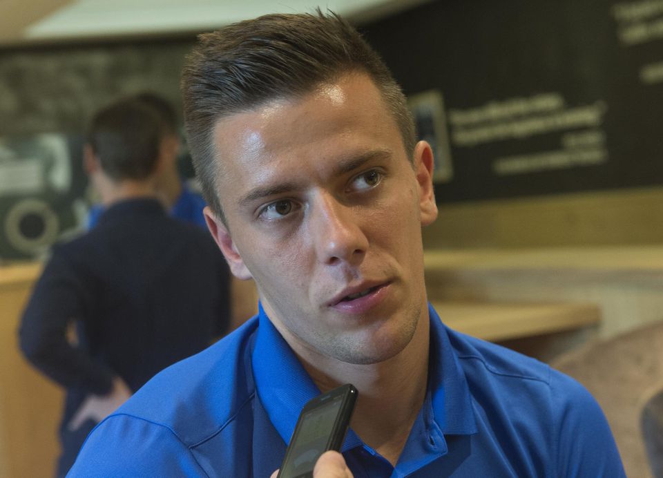 Slovenský futbalový stredopoliar Jaroslav Mihalík.