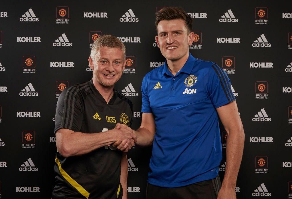 Harry Maguire a Ole Gunnar Solskjaer