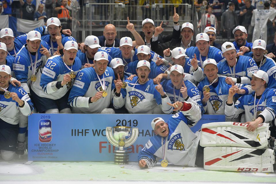 Fínsko oslavuje triumf na MS v hokeji 2019