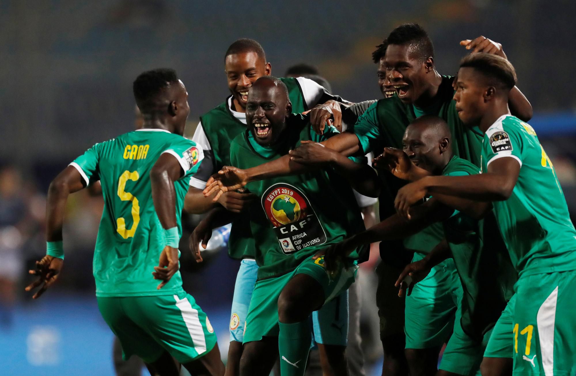 Futbalisti Senegali sa tešia.
