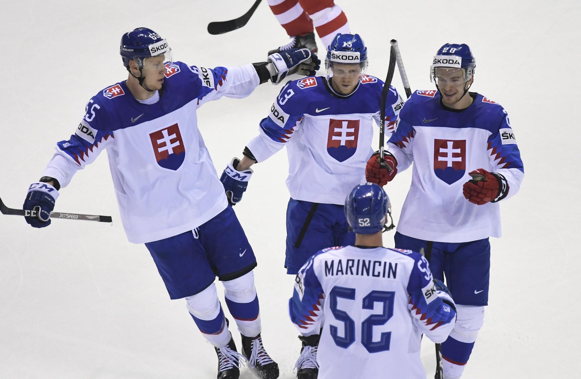 Slovensko - Dánsko na MS v hokeji 2019