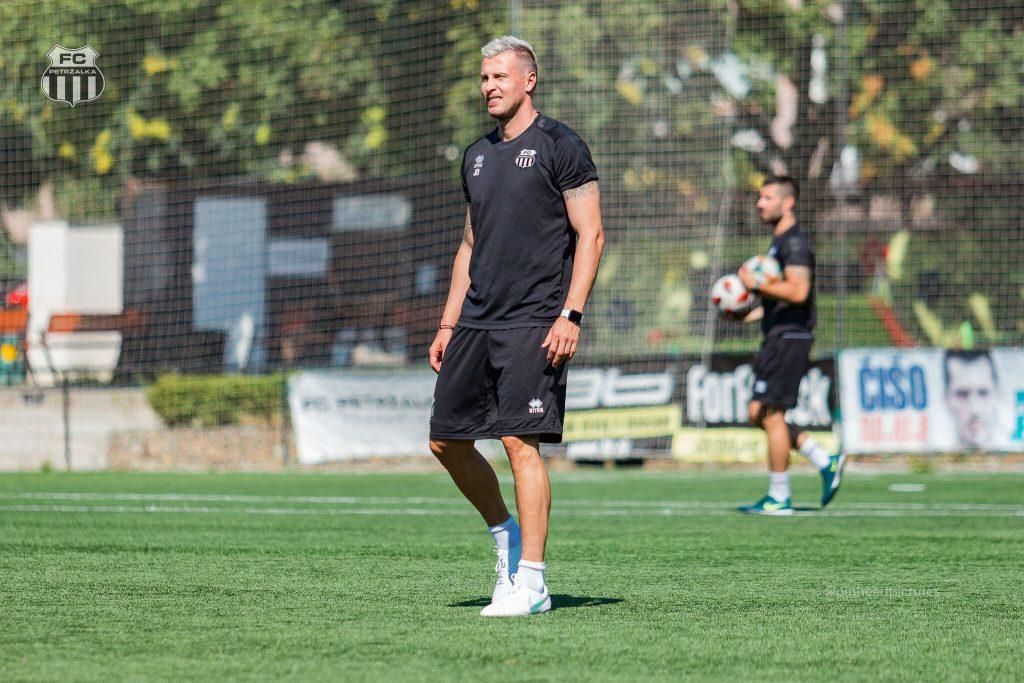 Ján Ďurica na tréningu FC Petrzalka.