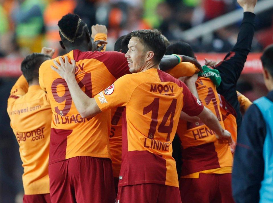 Hráči Galatasarayu Istanbul.