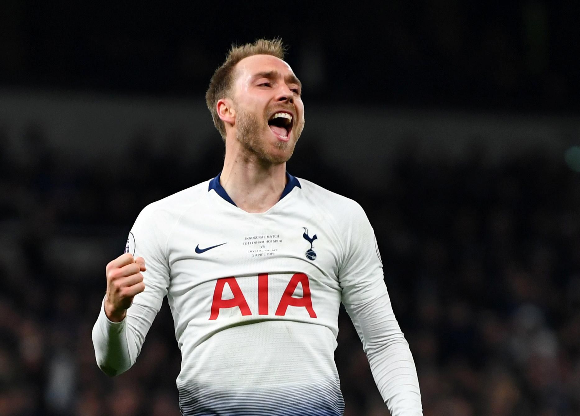 Christian Eriksen v drese Tottenhame Hotspur