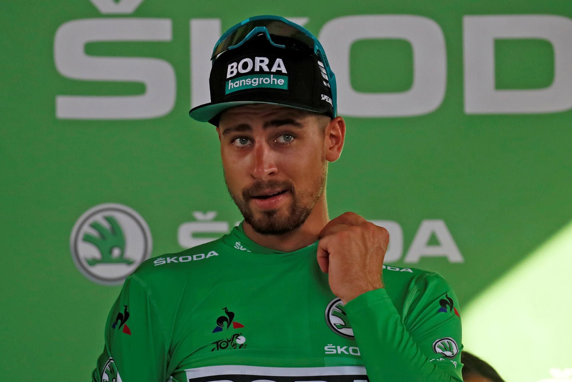 Peter Sagan v zelenom drese