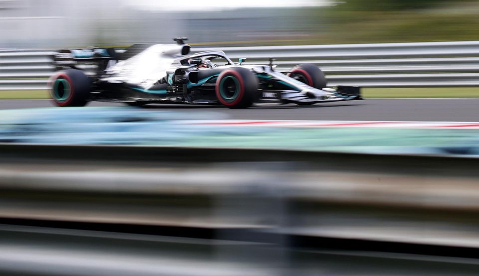 Lewis Hamilton na Hungaroringu.