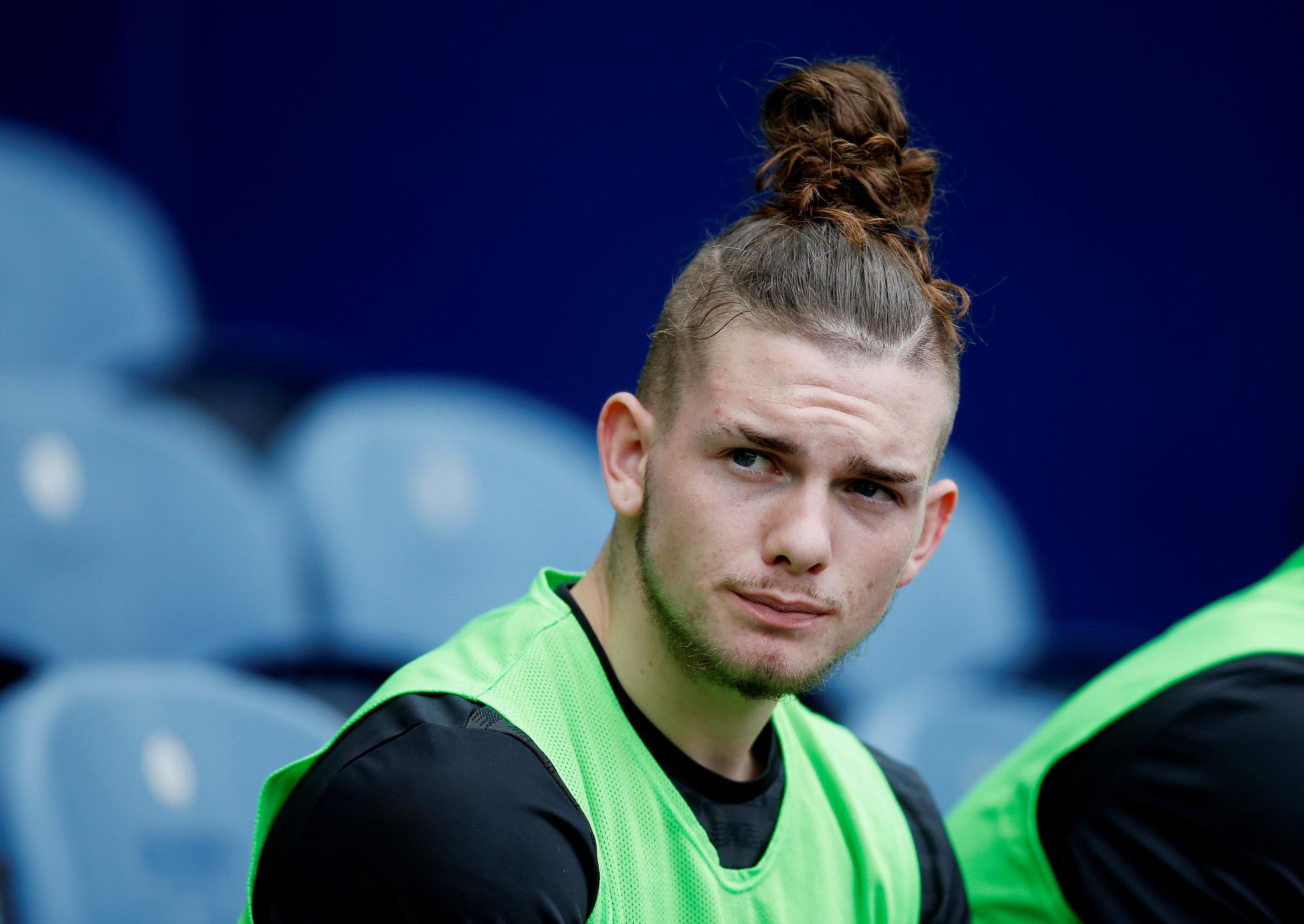 Harvey Elliott na tréningu Liverpool FC.