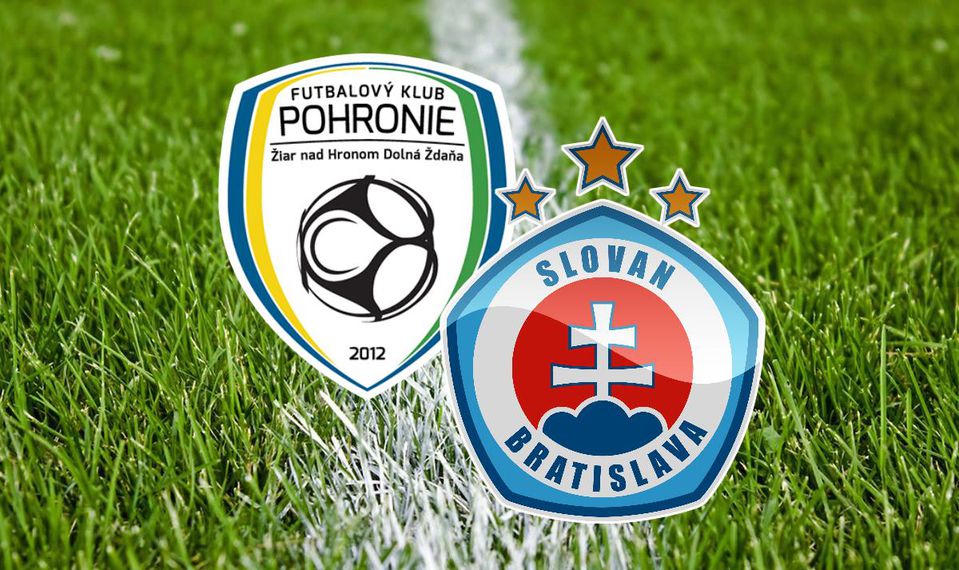 ONLINE: FK Pohronie Žiar nad Hronom Dolná Ždaňa - ŠK Slovan Bratislava.