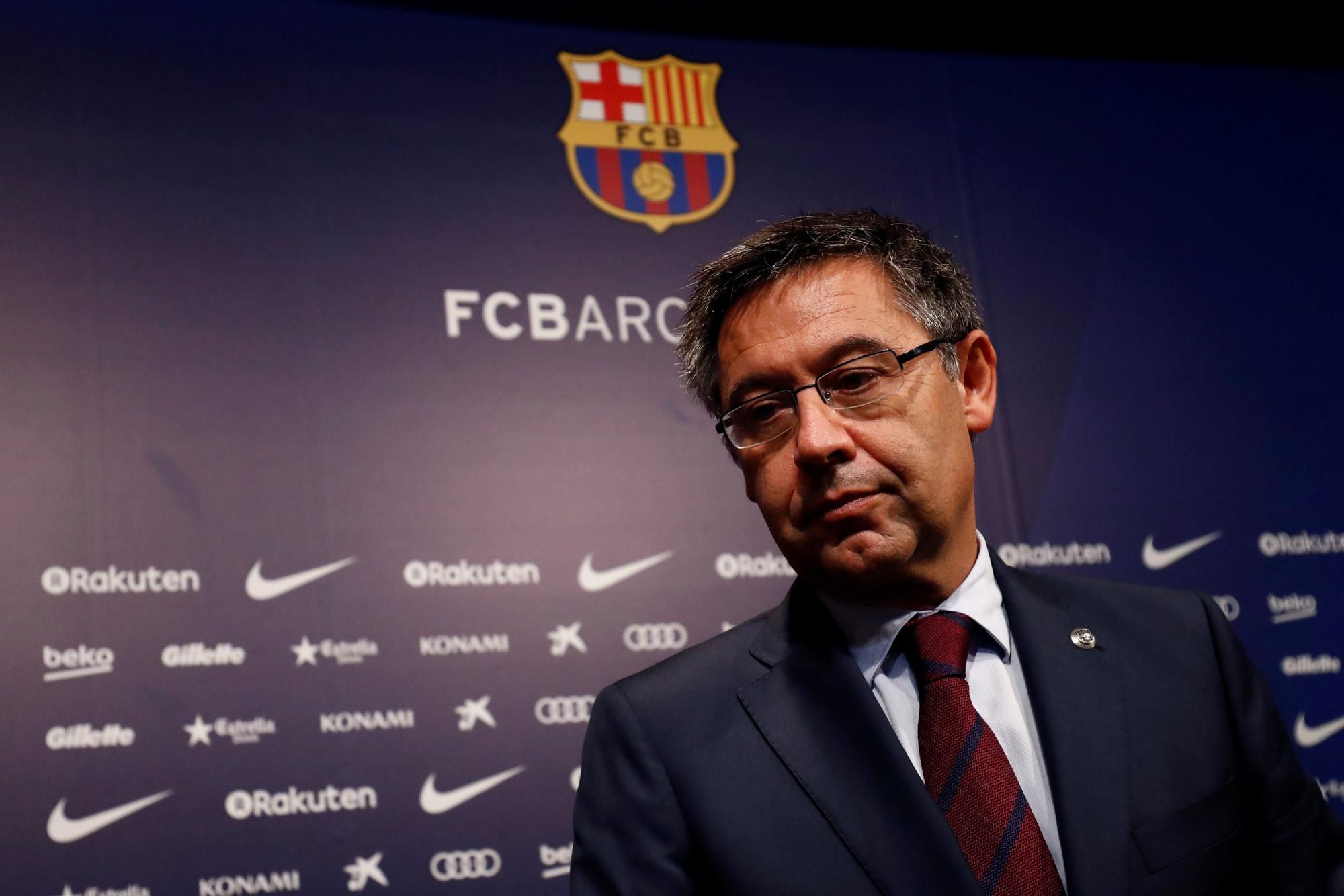 Prezident FC Barcelona Josep Maria Bartomeu.