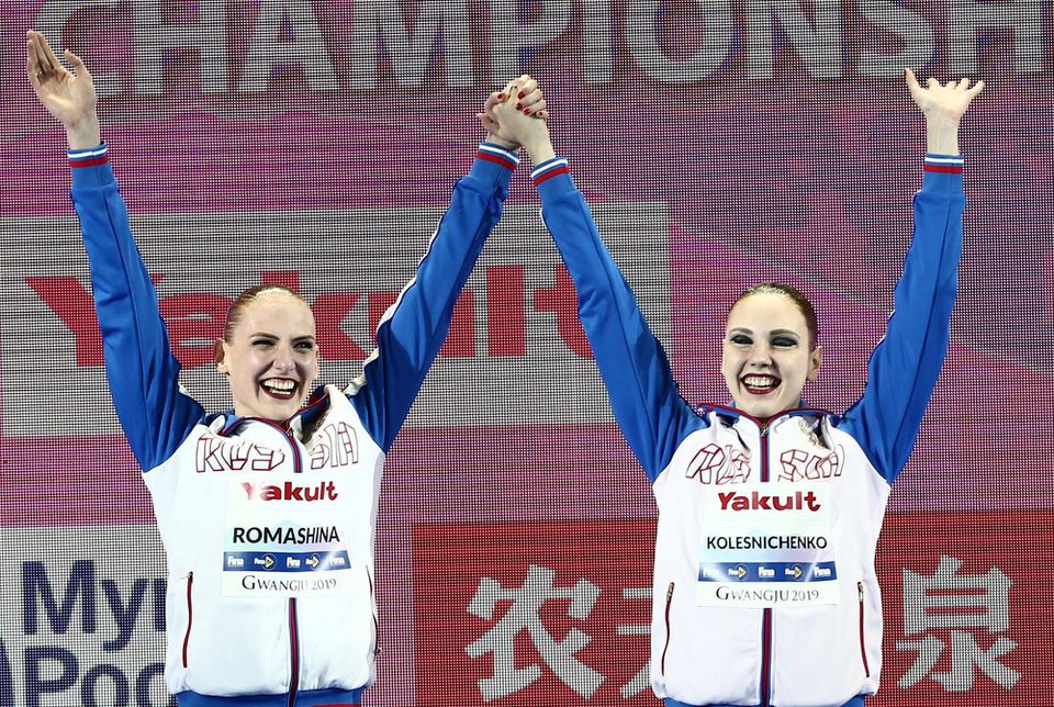 Ruské akvabely Svetlana Kolesničenková a Svetlana Romašinová.