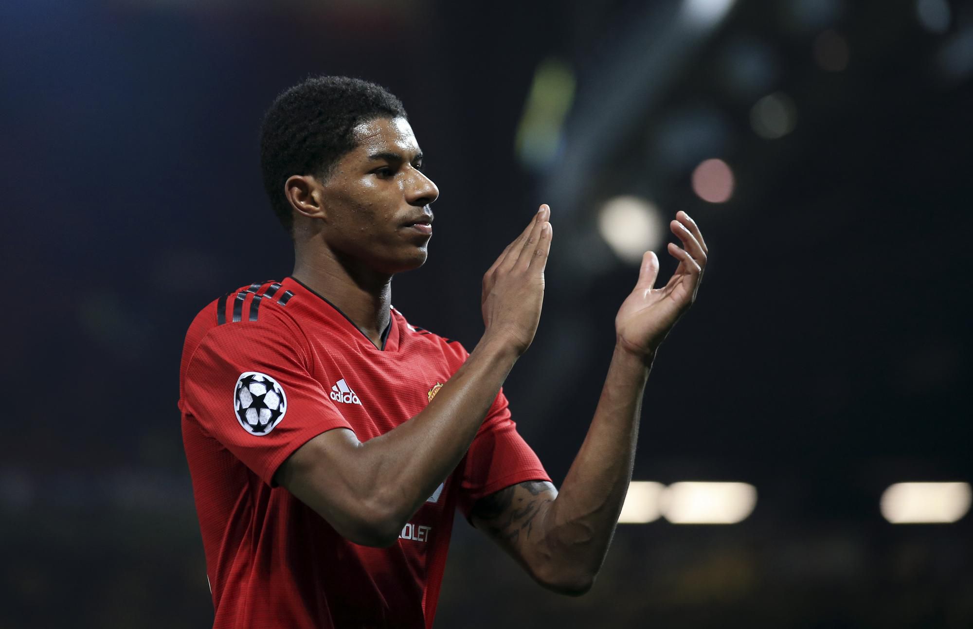 Marcus Rashford v drese Manchestru United