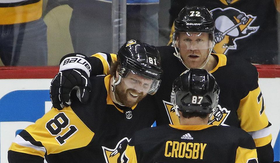 Phil Kessel, Patric Hornqvist a Sidney Crosby (Pittsburgh Penguins)