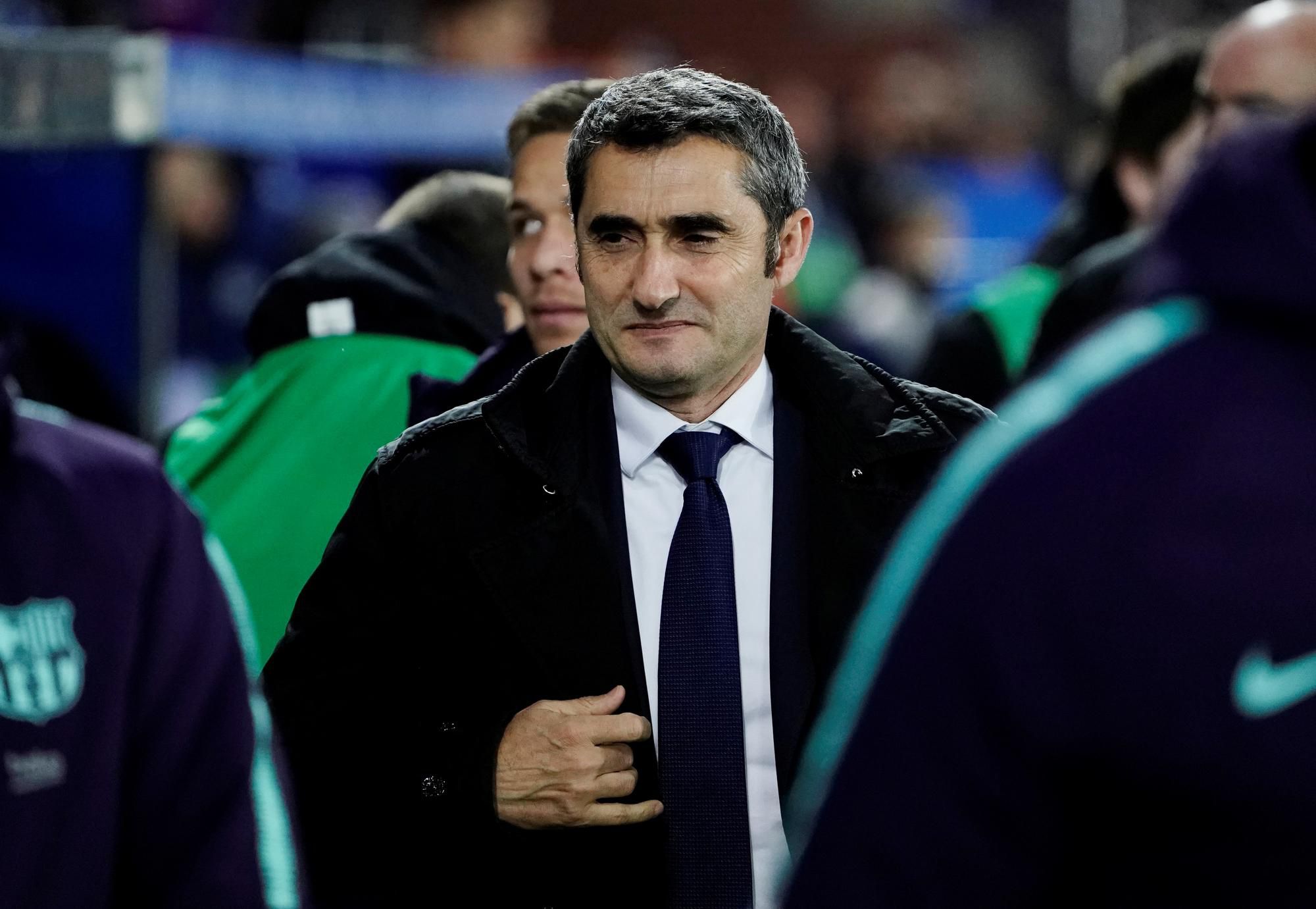 Tréner FC Barcelona Ernesto Valverde.