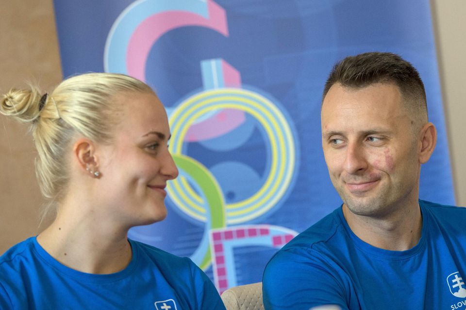 stolní tenisti Barobora Balážová a Ľubomír Pištej.