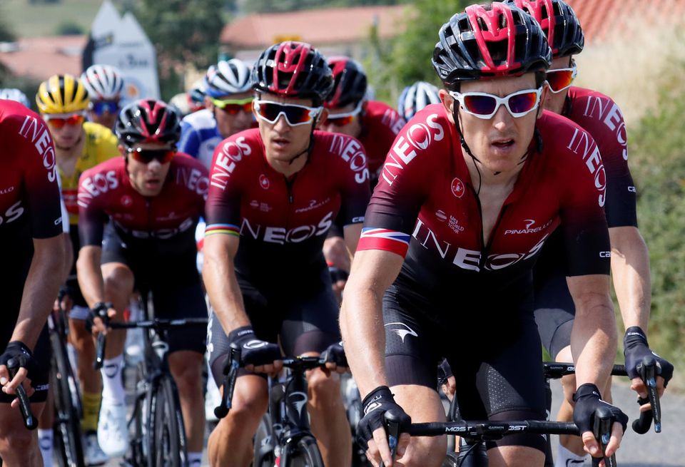 Geraint Thomas so svojim tímom Ineos na Tour de France