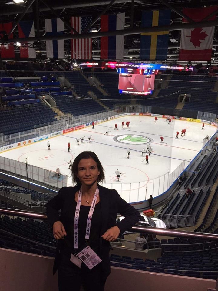 Katarína Klapitová pomáha s organizáciou MS v hokeji.